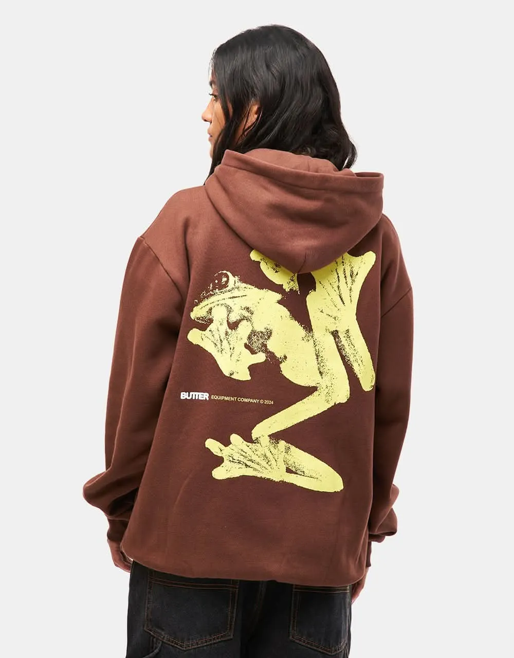 Butter Goods Amphibian Pullover Hoodie - Chocolate