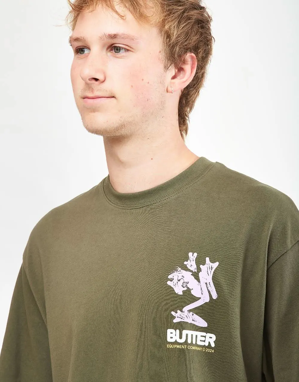 Butter Goods Amphibian T-Shirt - Army