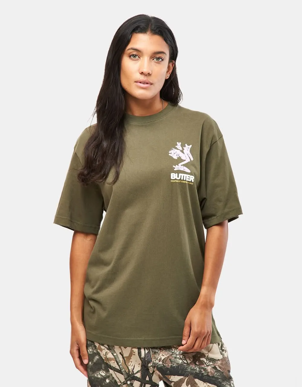 Butter Goods Amphibian T-Shirt - Army