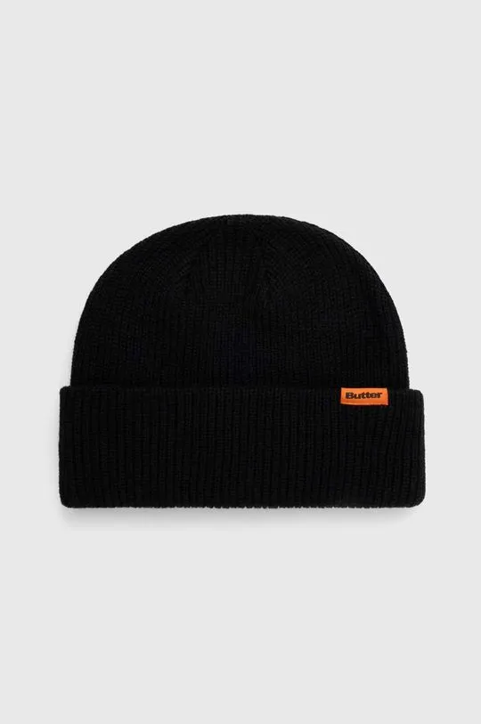 Butter Goods beanie Tall Wharfie Beanie black color BGQ423D14201