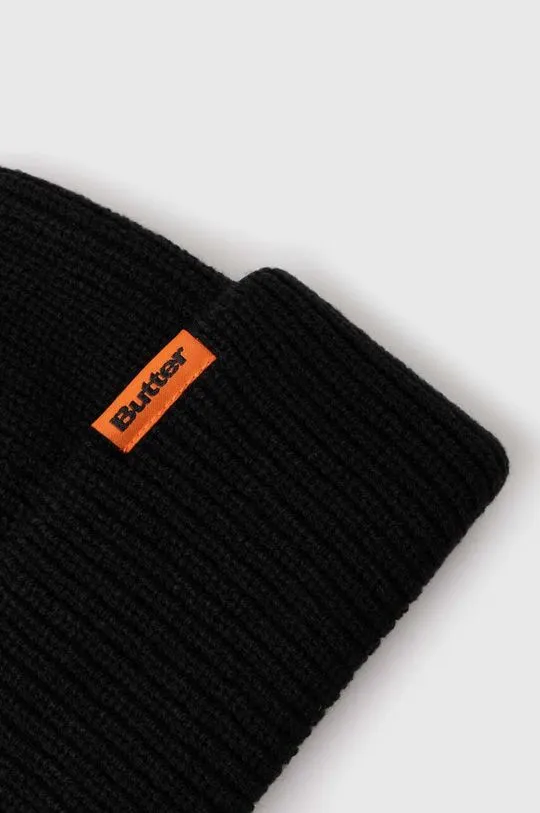 Butter Goods beanie Tall Wharfie Beanie black color BGQ423D14201