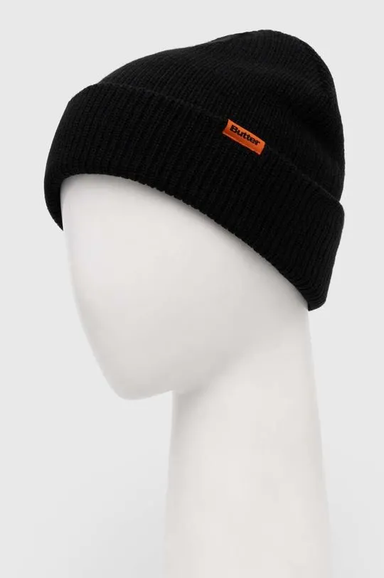 Butter Goods beanie Tall Wharfie Beanie black color BGQ423D14201