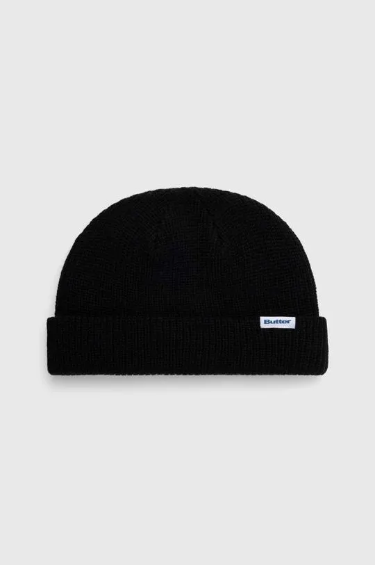 Butter Goods beanie Wharfie Beanie black color BGQ423D14101