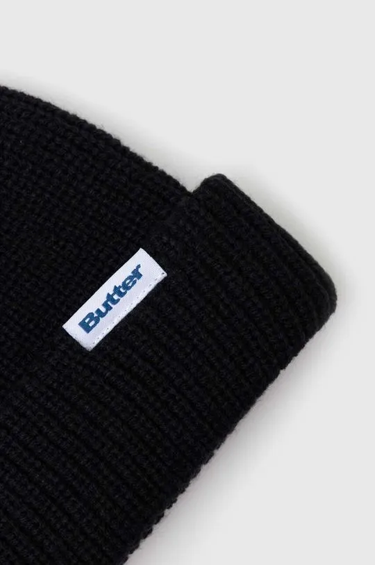 Butter Goods beanie Wharfie Beanie black color BGQ423D14101