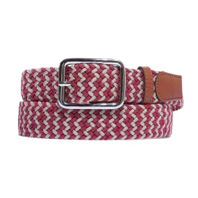 Butter Goods Braided Belt Natural + Red