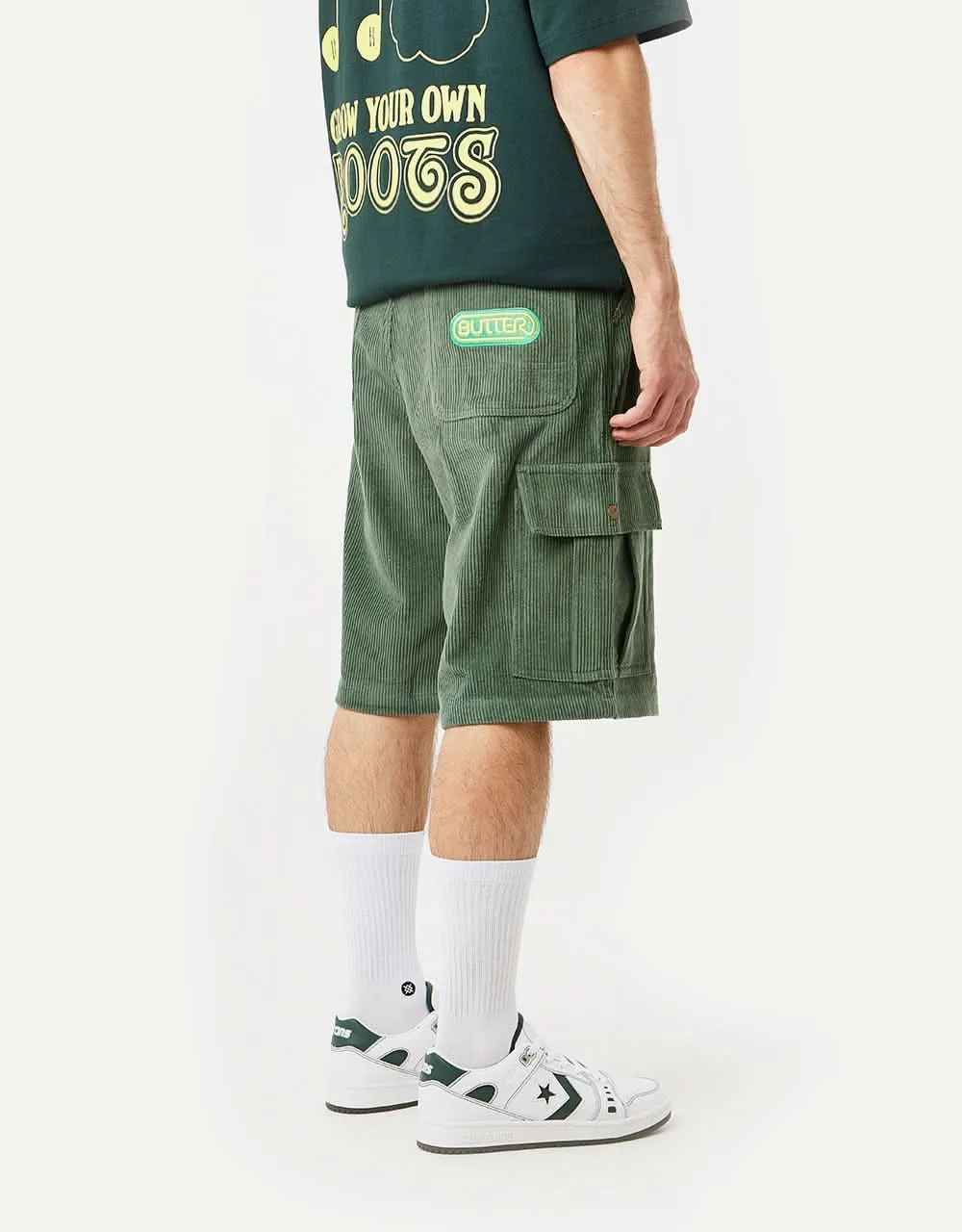 Butter Goods Corduroy Cargo Short - Foliage