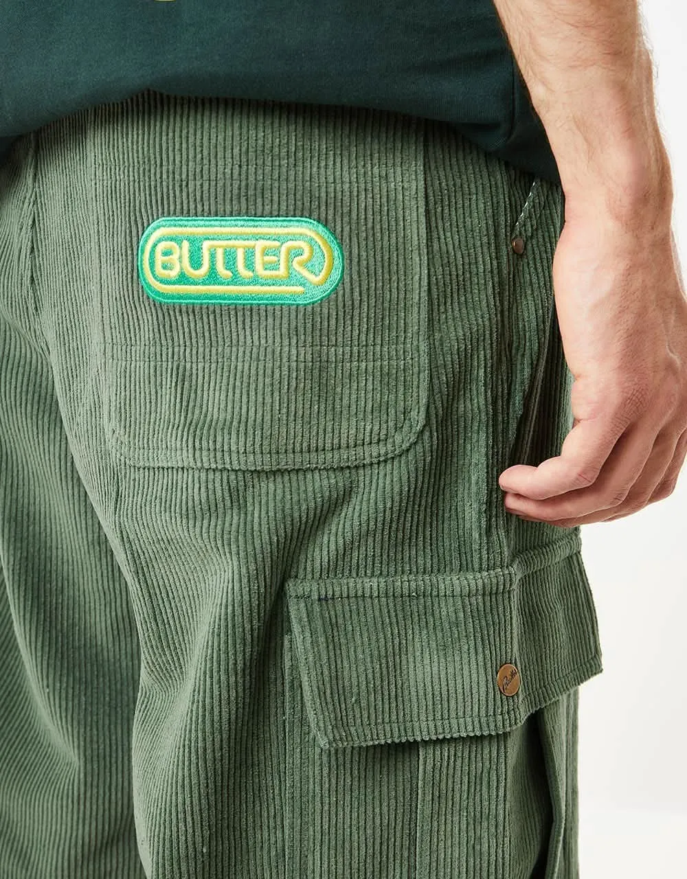 Butter Goods Corduroy Cargo Short - Foliage