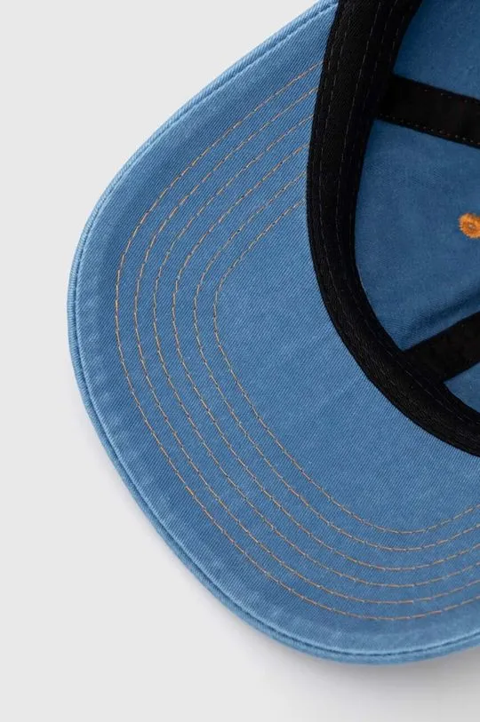 Butter Goods cotton baseball cap Rounded Logo 6 Panel Cap blue color BGQ1247002