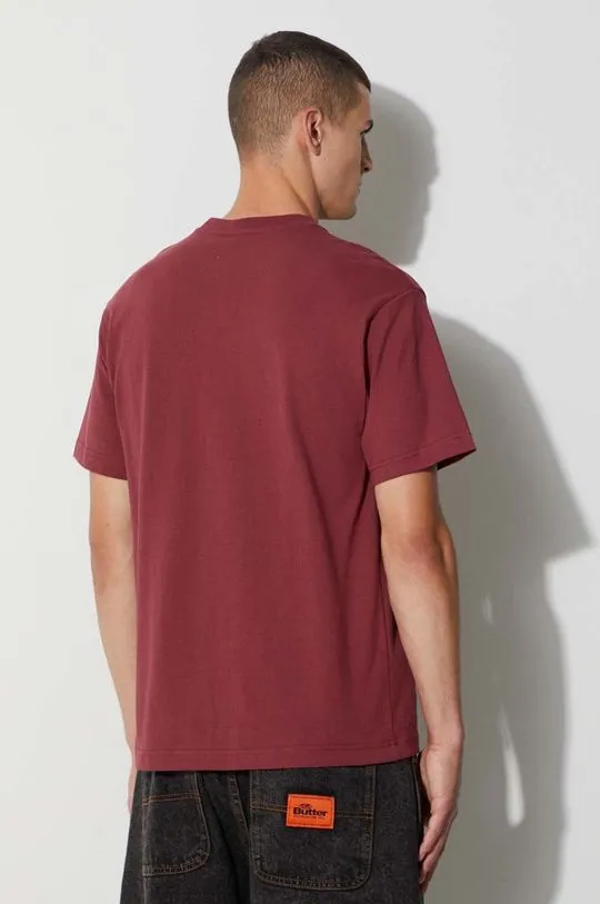 Butter Goods cotton t-shirt maroon color