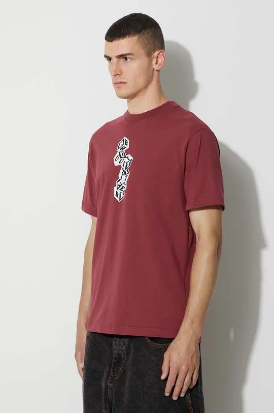 Butter Goods cotton t-shirt maroon color