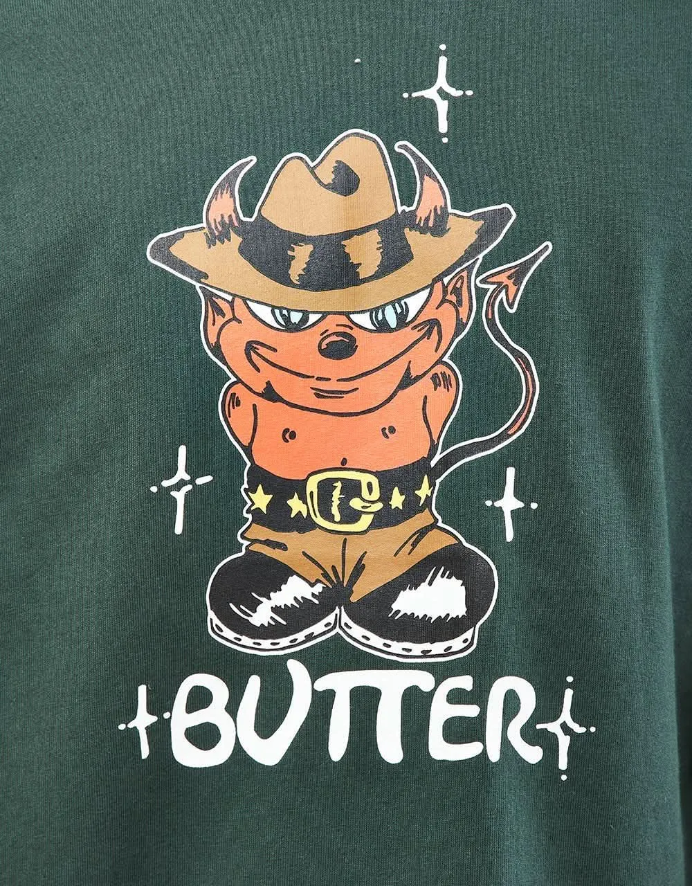 Butter Goods Devil T-Shirt - Dark Forest