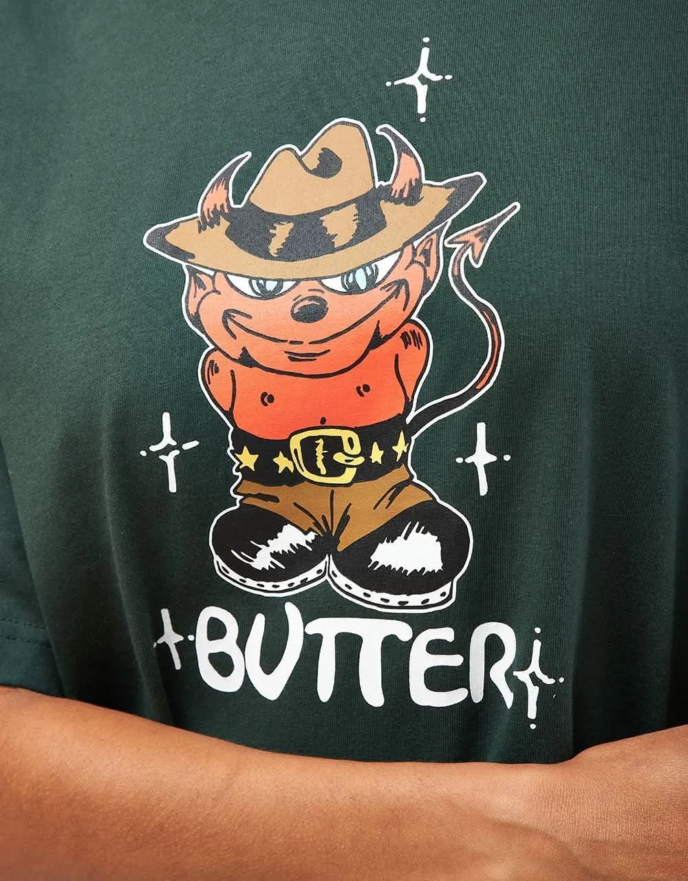 Butter Goods Devil T-Shirt - Dark Forest