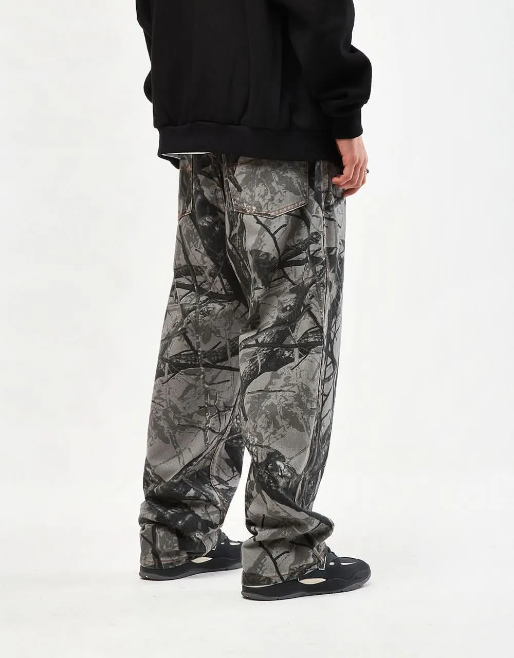 Butter Goods Foliage Camo Denim Jeans - Black