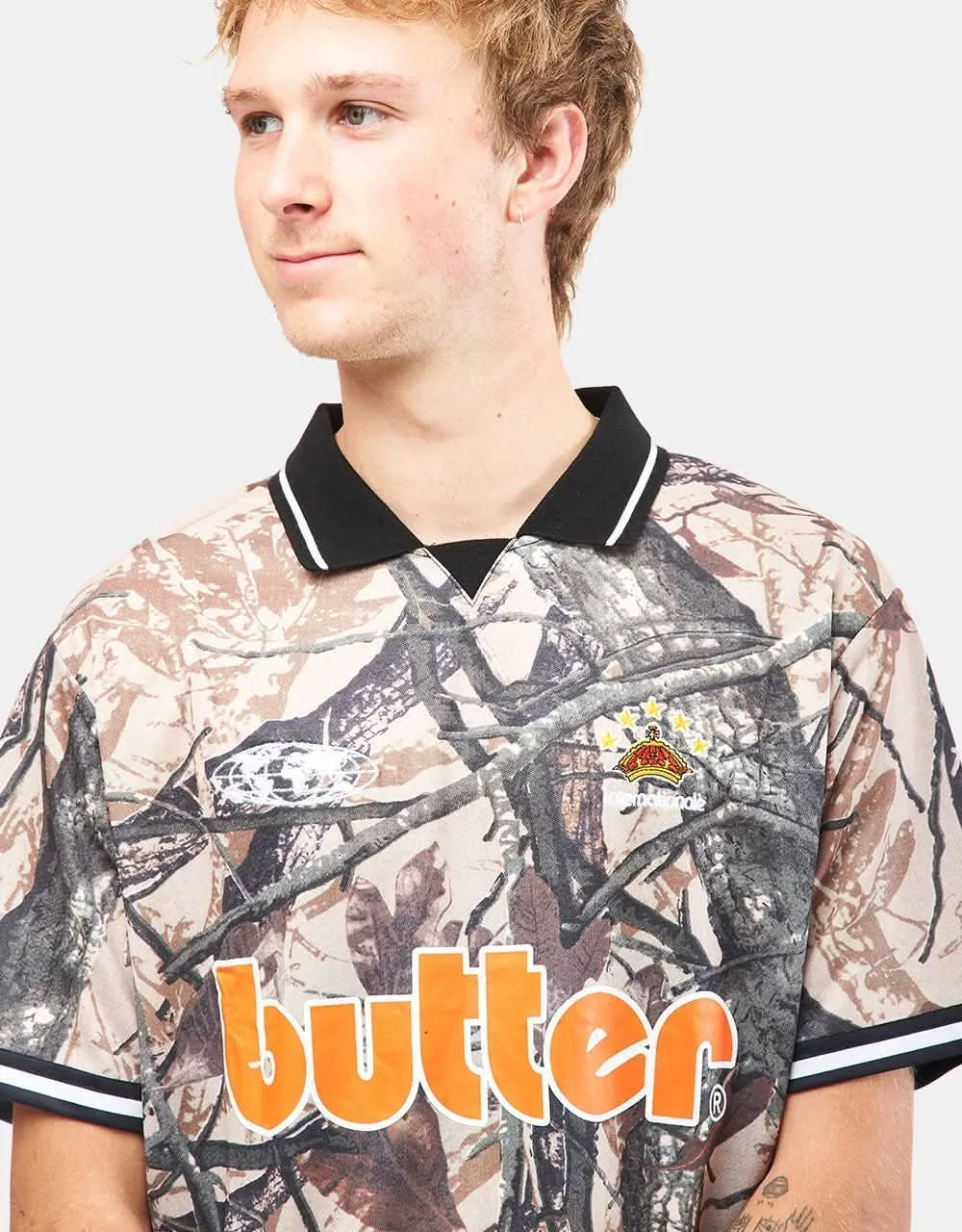 Butter Goods Foliage Camo Jersey - Tan