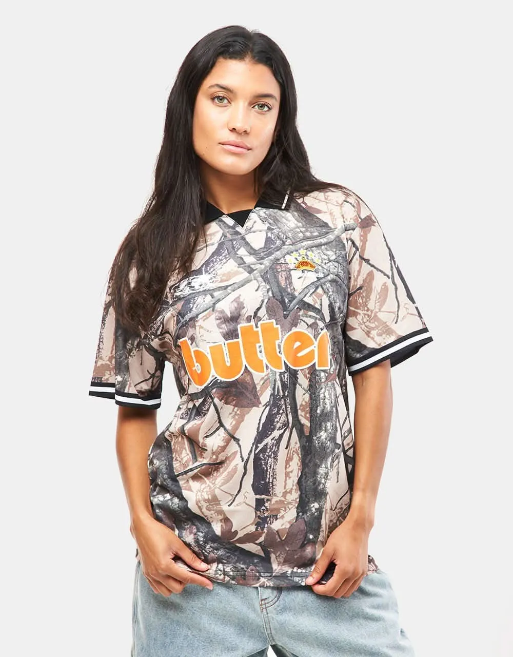 Butter Goods Foliage Camo Jersey - Tan