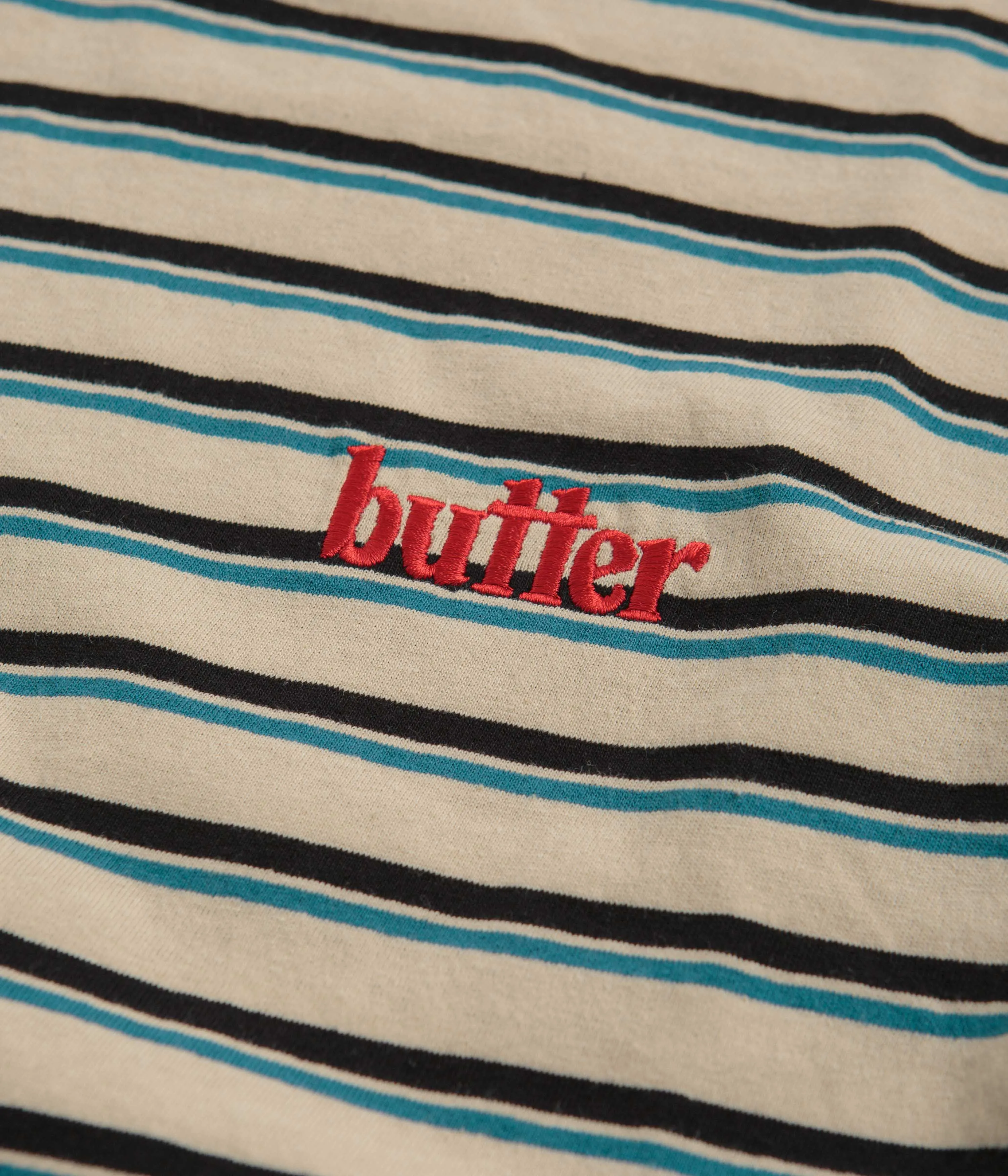 Butter Goods Gardens Stripe T-Shirt - Stone