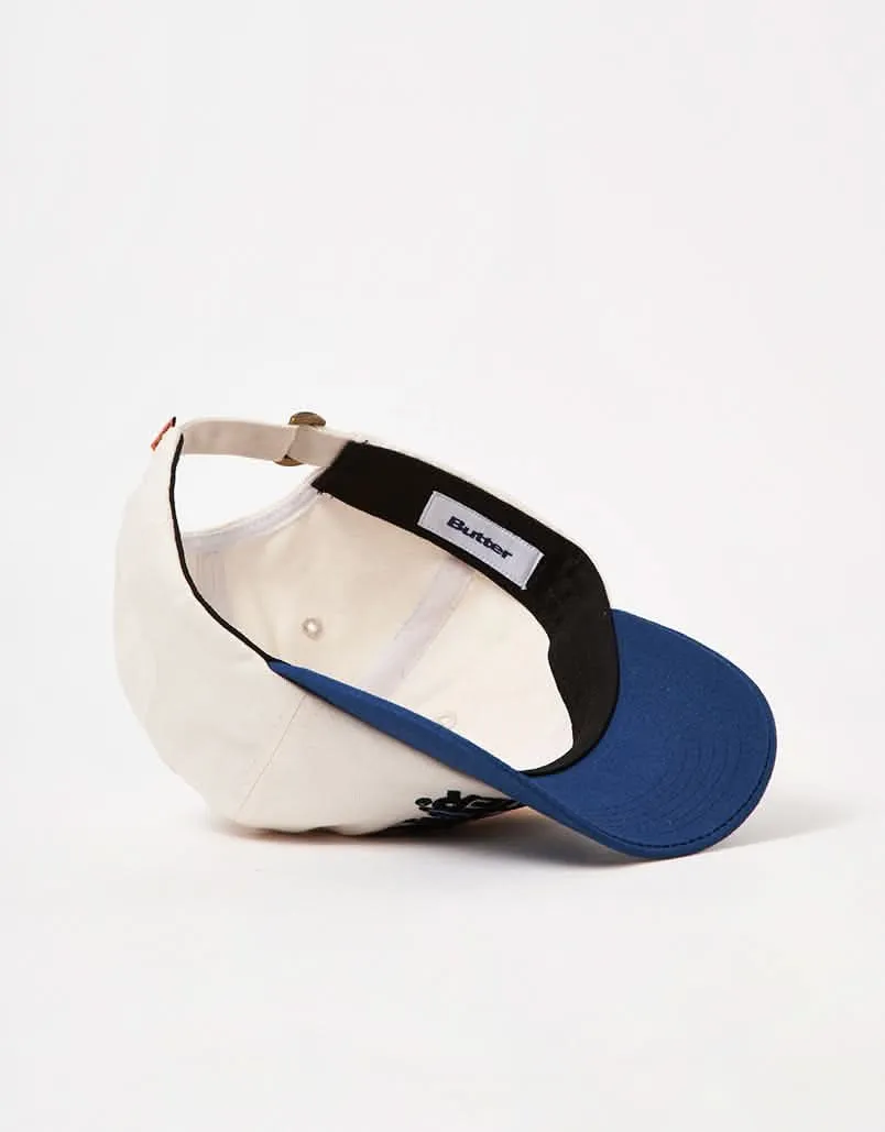 Butter Goods Insect 6 Panel Cap - Natural/Harbour Blue