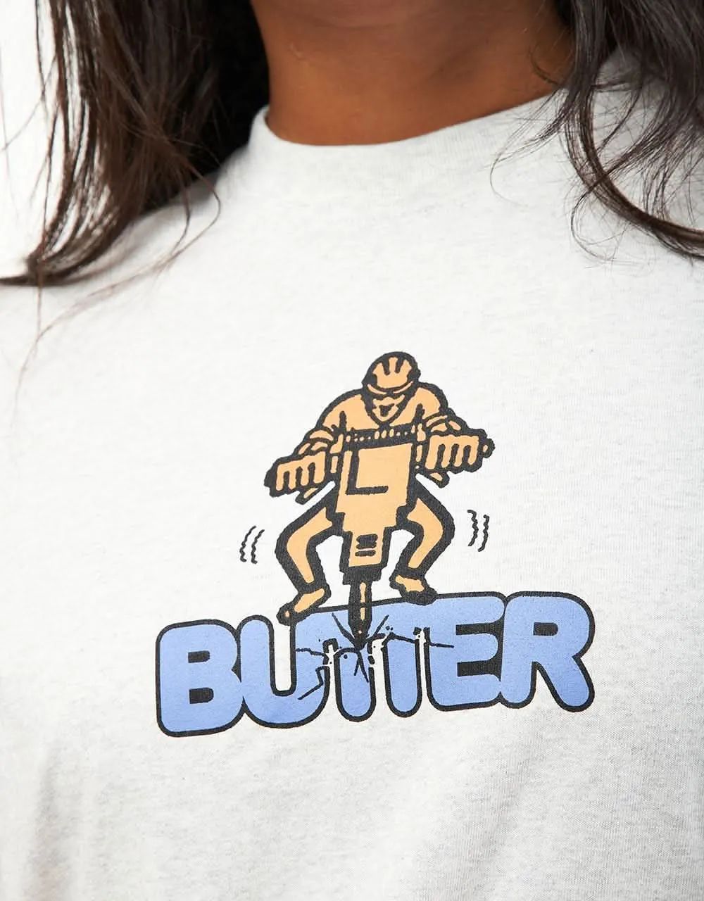 Butter Goods Jack Hammer T-Shirt - Ash