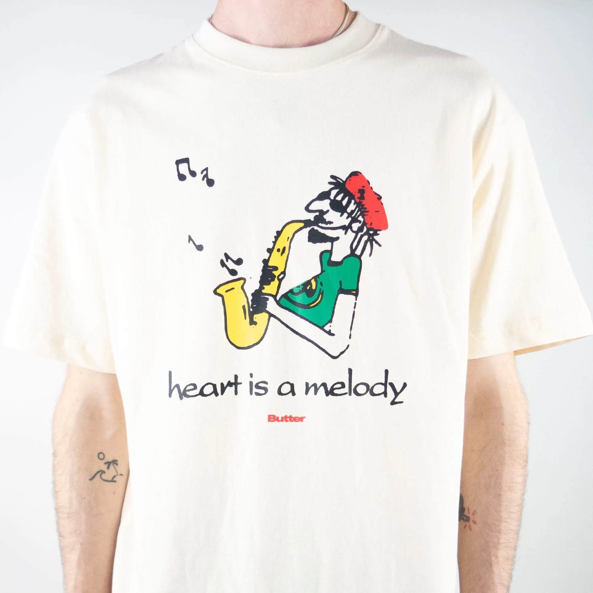 Butter Goods Melody T-Shirt - Cream exclusive at Remix