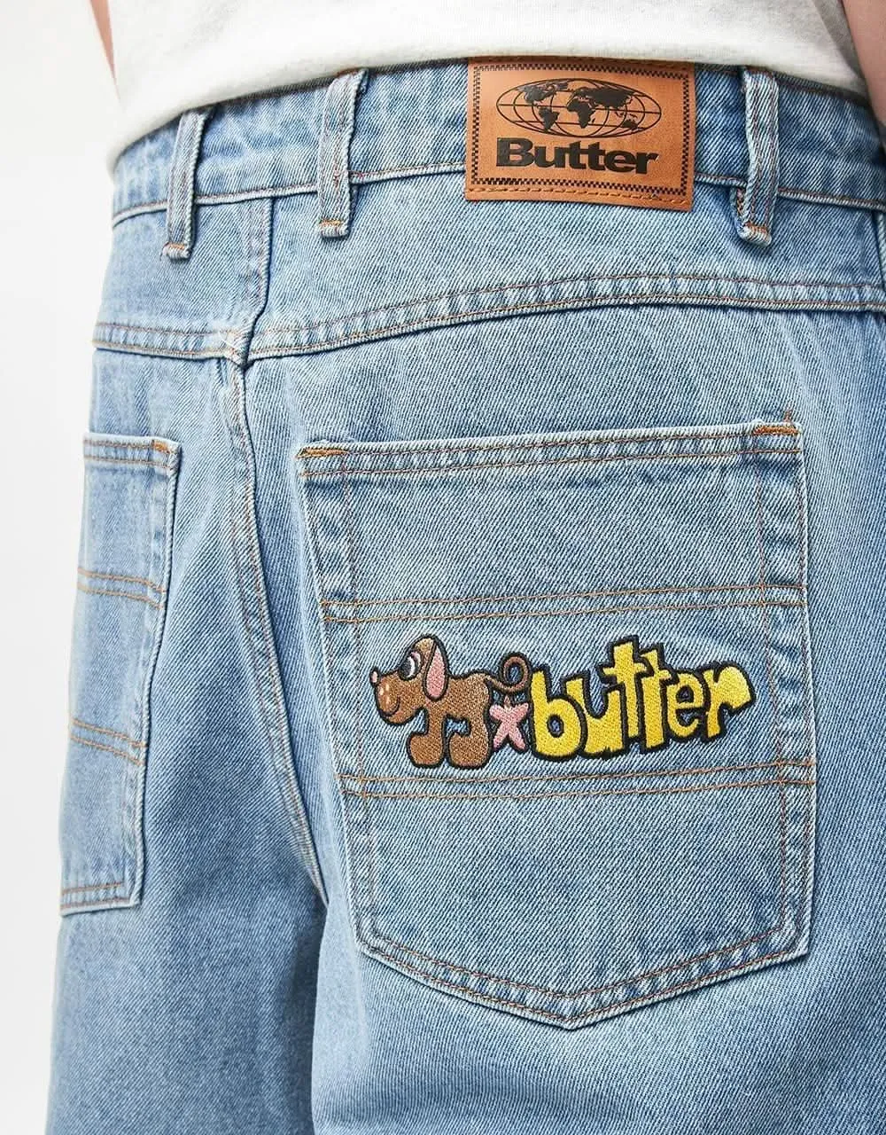 Butter Goods Pooch Relaxed Denim Jeans - Washed Indigo