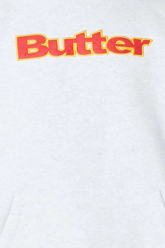 Butter Goods sweatshirt Felt Logo Applique gray color hooded BGQ1241903