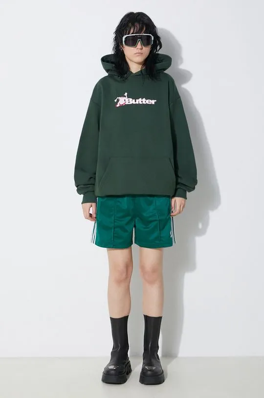 Butter Goods sweatshirt green color hooded with a print BGQ1241802