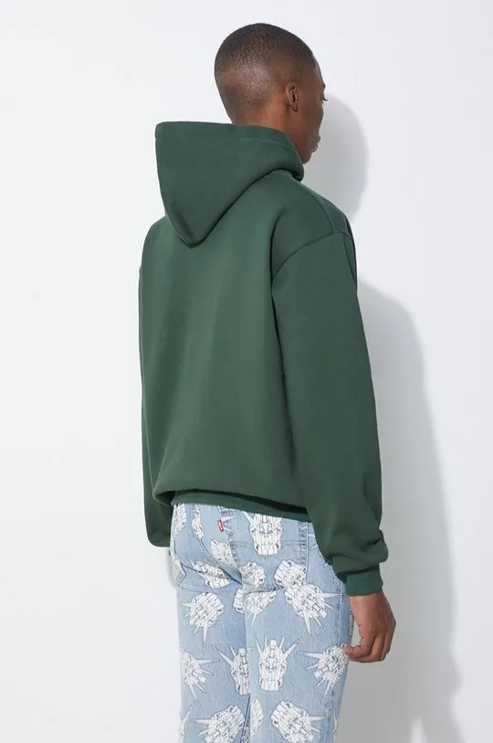 Butter Goods sweatshirt green color hooded with a print BGQ1241802