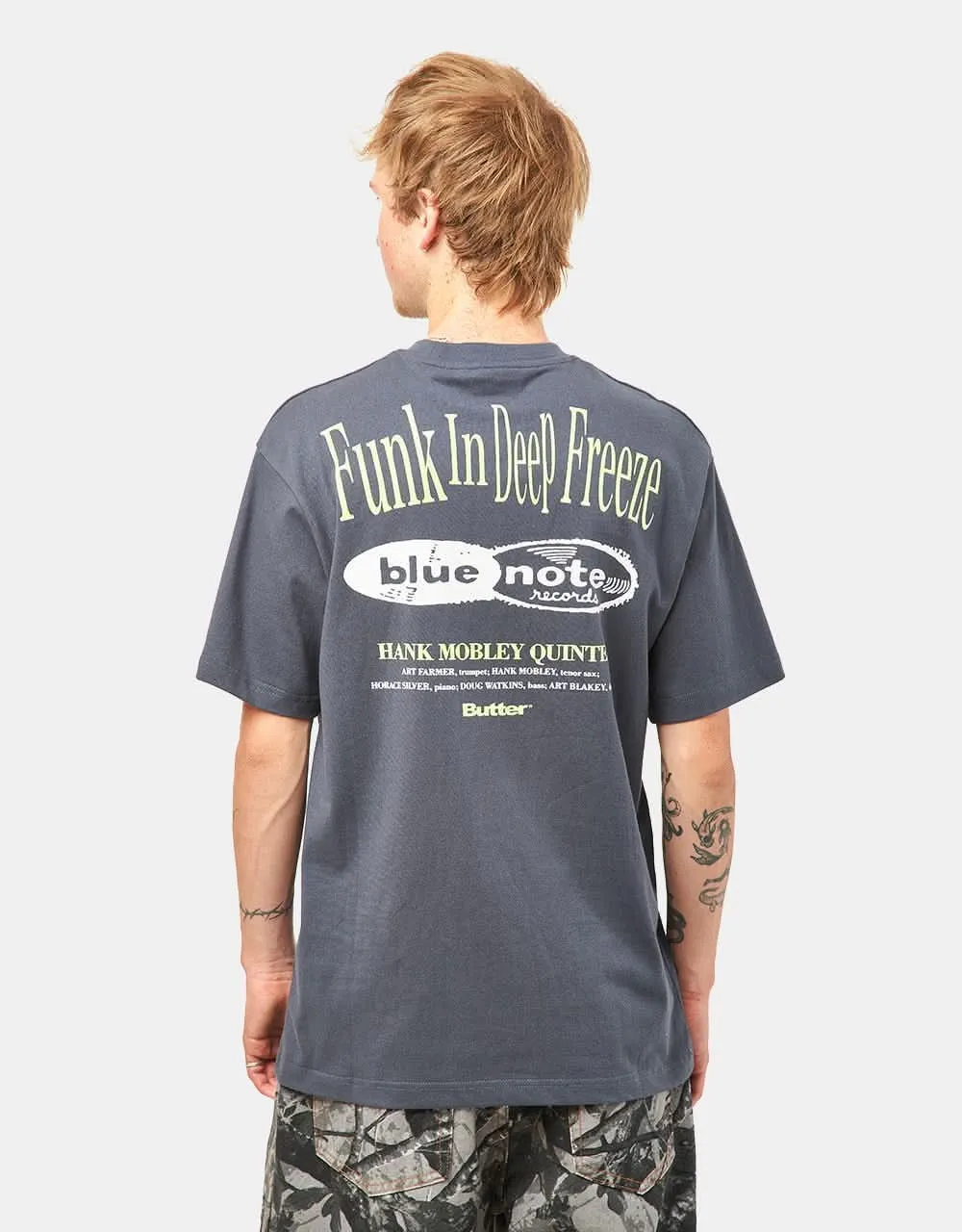 Butter Goods x Blue Note Funk T-Shirt - Charcoal