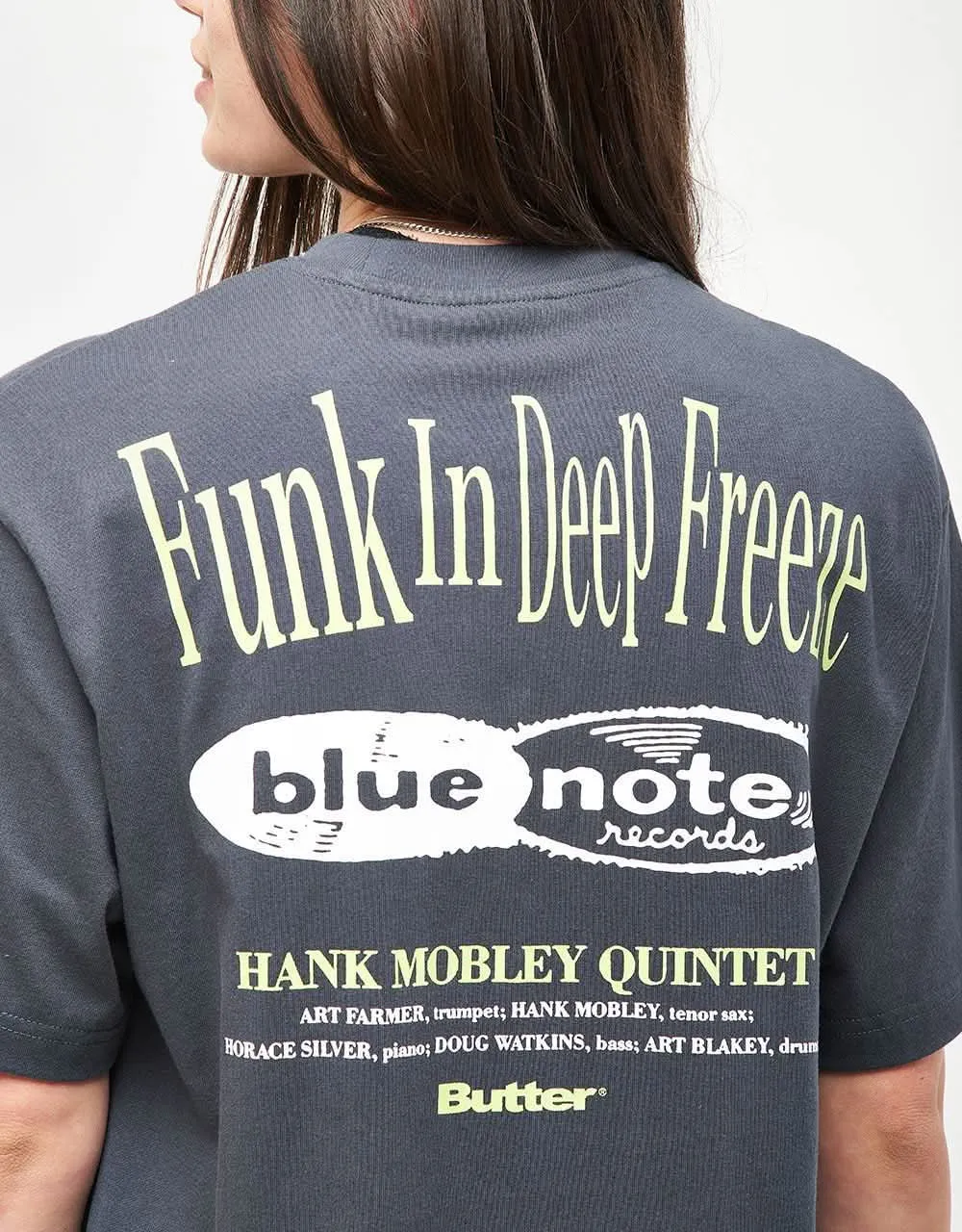 Butter Goods x Blue Note Funk T-Shirt - Charcoal