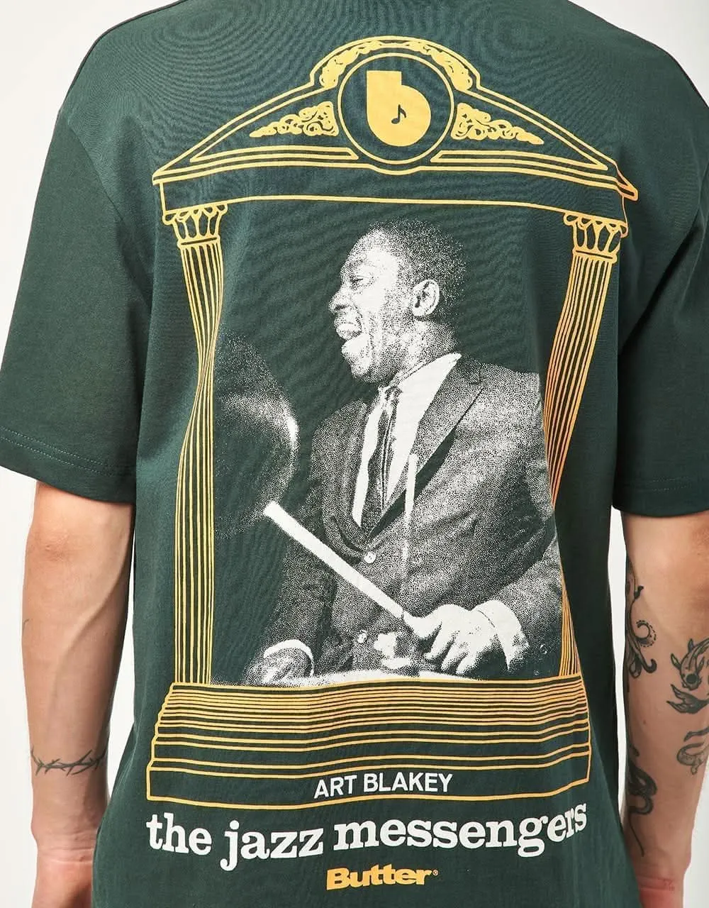 Butter Goods x Blue Note Jazz Messengers T-Shirt - Dark Forest