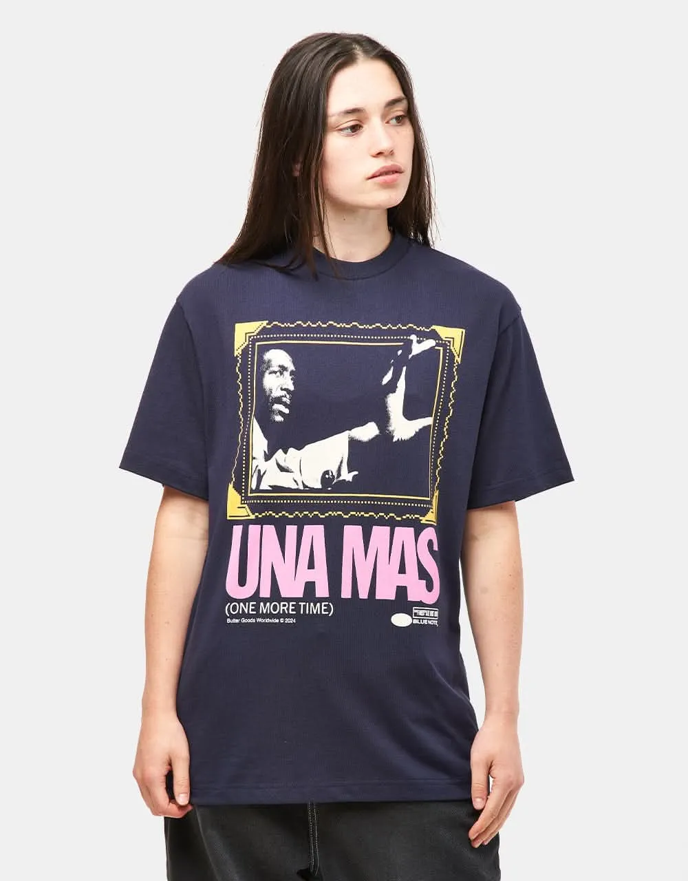 Butter Goods x Blue Note Una Mas T-Shirt - Navy