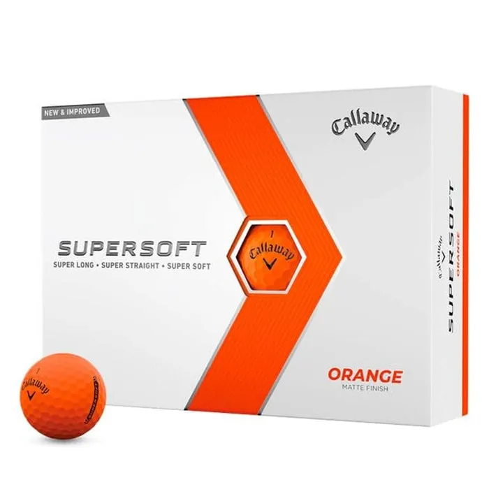 Callaway Super Soft Matte Orange Golf Balls - (12 Balls)