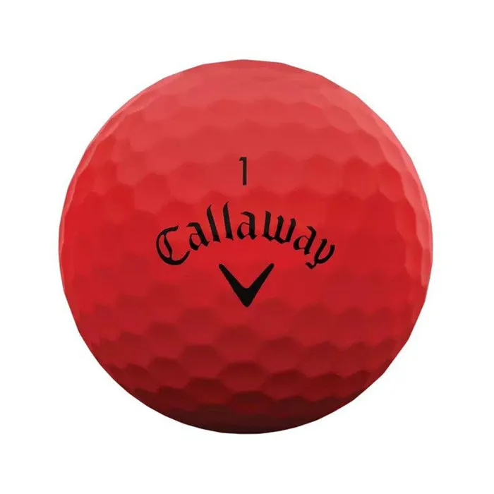 Callaway Super Soft Matte Red Golf Balls - (12 Balls)