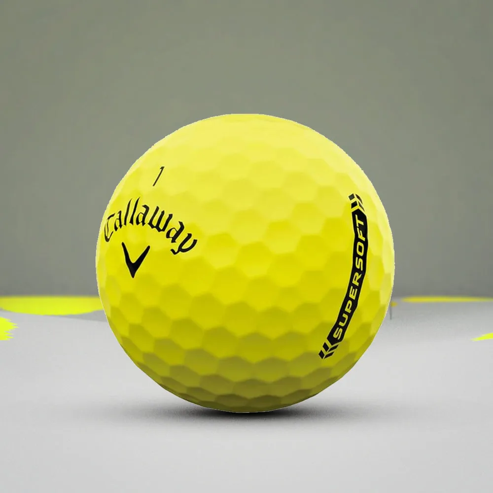 Callaway Super Soft Yellow Golf Balls - (12 Balls)