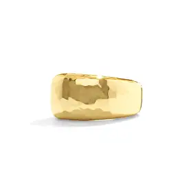 Capucine De Wulf Cleopatra Ring Band - Hammered Gold - Four Sizes