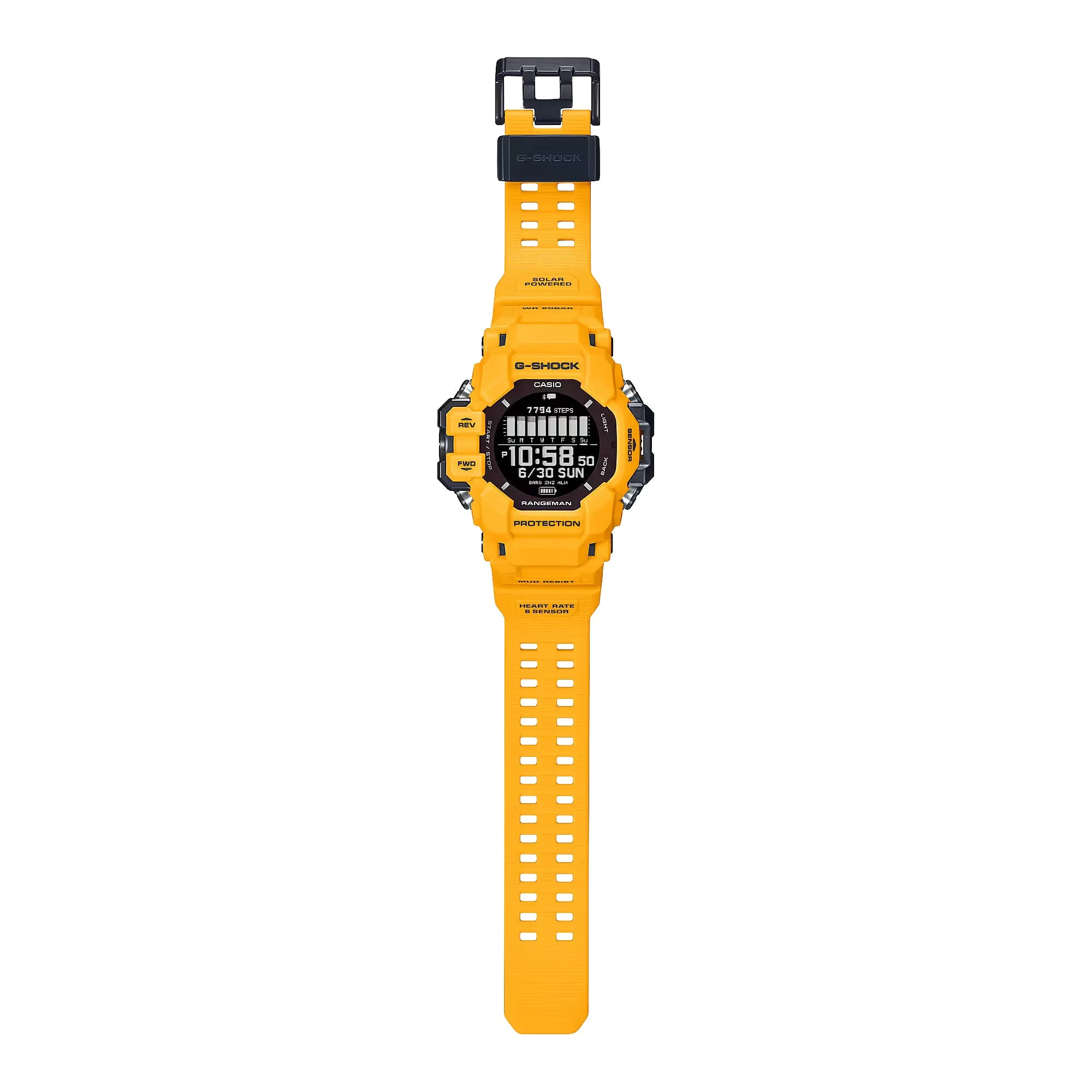 CASIO G-Shock GPS Rangeman Heart Rate Solar Yellow Watch GPRH1000-9