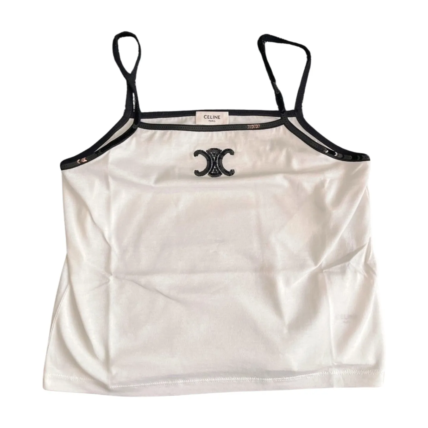 CELINE  |Casual Style Logo Tanks & Camisoles