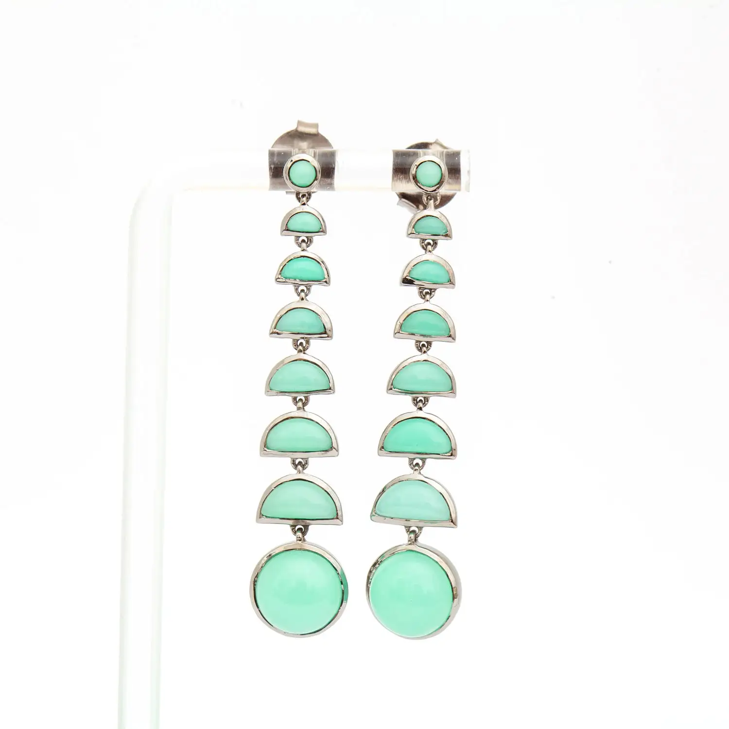 Chrysoprase Ballbearing Earrings