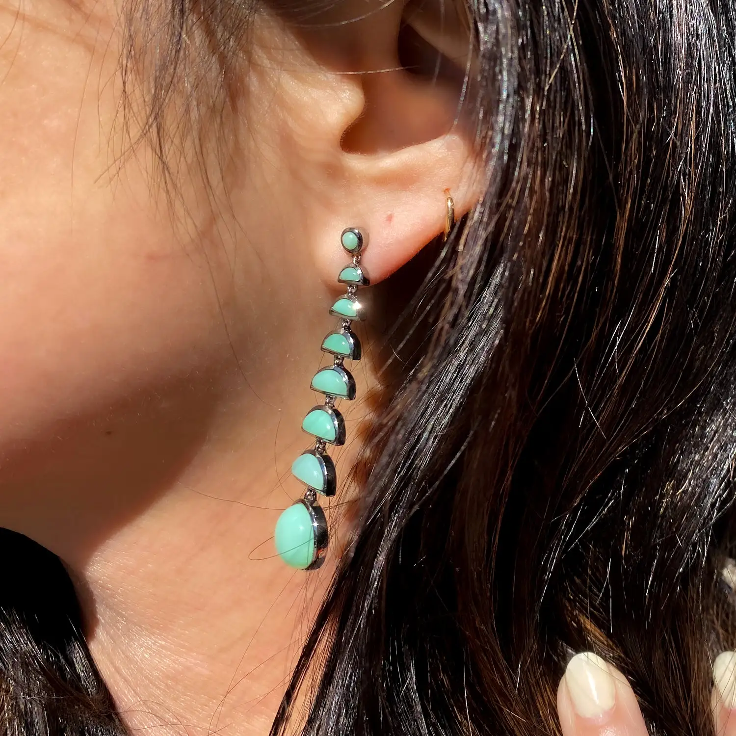 Chrysoprase Ballbearing Earrings