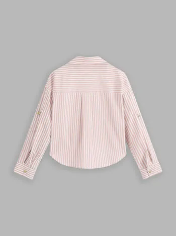 Cider  |Stripes Casual Style Long Sleeves Cotton Oversized