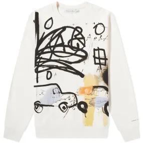 Coach x Basquiat Print Crew SweatCream Multi