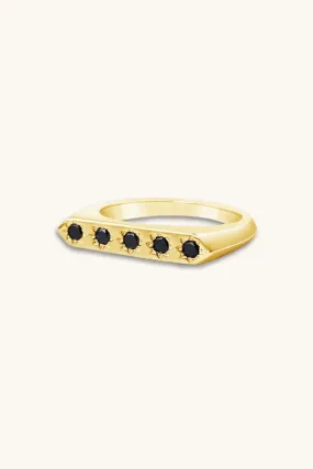 Constellation Ring - Gold Vermeil/Black Diamond