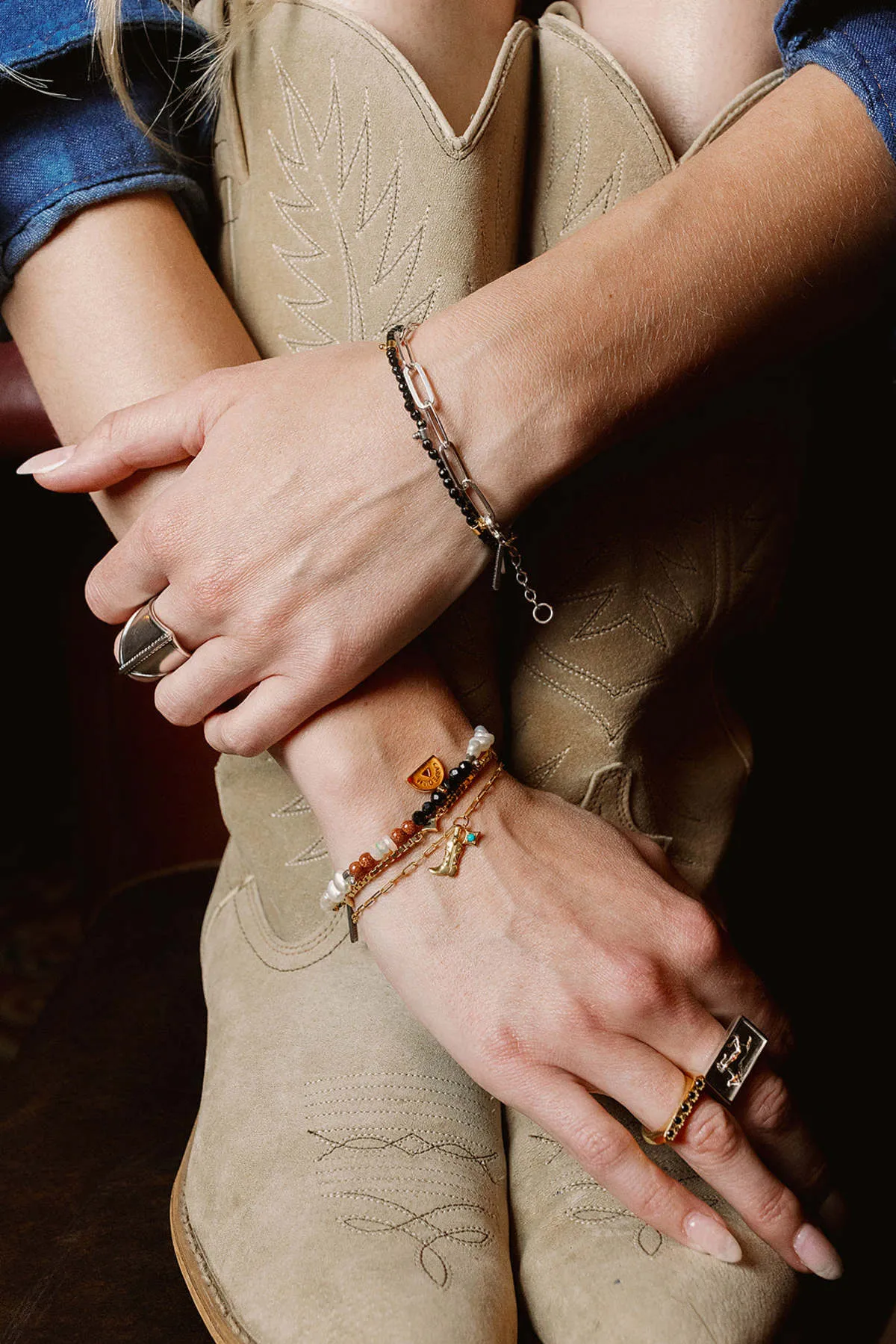 Constellation Ring - Gold Vermeil/Black Diamond