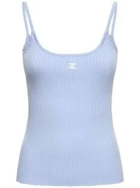 Courreges  |Casual Style Street Style Plain Tanks & Camisoles