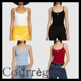 Courreges  |Casual Style Street Style Plain Tanks & Camisoles