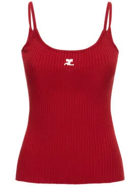 Courreges  |Casual Style Street Style Plain Tanks & Camisoles