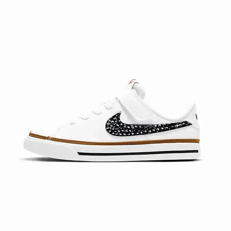 Court Legacy Pre School/ Younger Kids (White/Black)