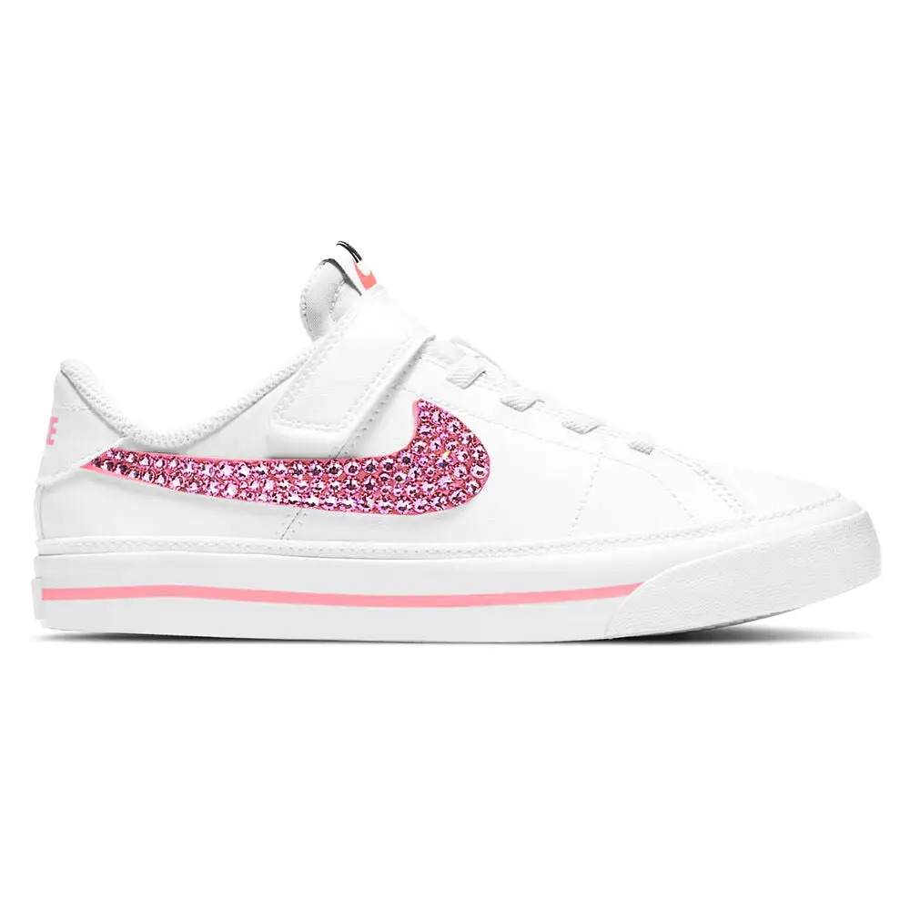 Court Legacy Pre School/ Younger Kids (White/Pink)