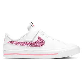 Court Legacy Pre School/ Younger Kids (White/Pink)