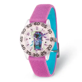 Disney Girls Vampirina Purple Strap Acrylic Time Teacher Watch